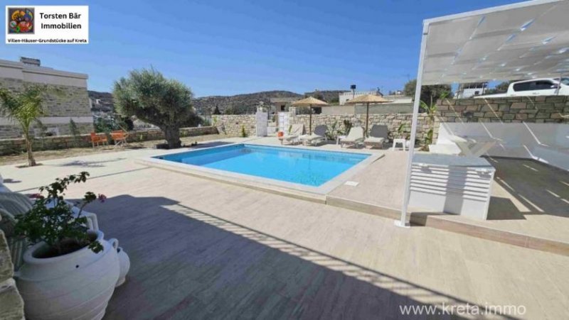 Pitsidia Kreta, Pitsidia: ebenerdige Villa mit privatem Pool in Dorfnähe Haus kaufen